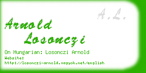 arnold losonczi business card